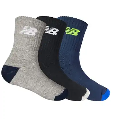 MEIA NEW BALANCE KIT 3 MEIAS CANO ALTO