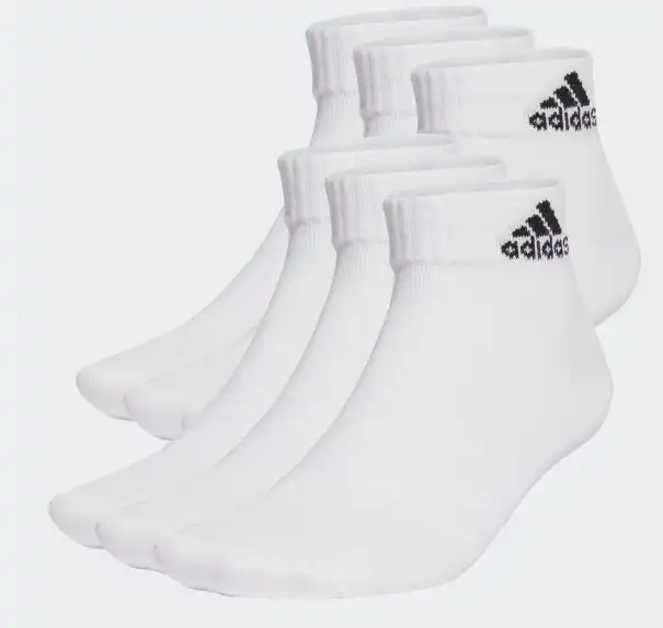 MEIA ADIDAS CANO MÉDIO 6 PARES