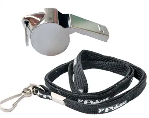 APITO POKER METAL ÁGUIA COM CORDÃO E MOSQUETÃO