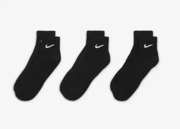 MEIA NIKE 3 PARES CANO CURTO EVERYDAY
