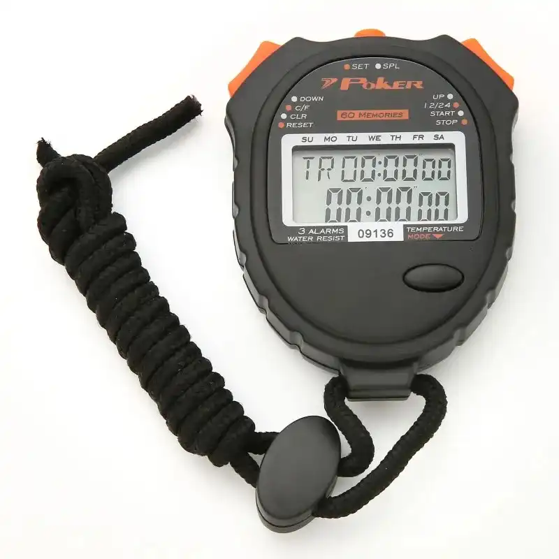 CRONOMETRO POKER PROFISSIONAL RUNNING 60 MEMORIAS