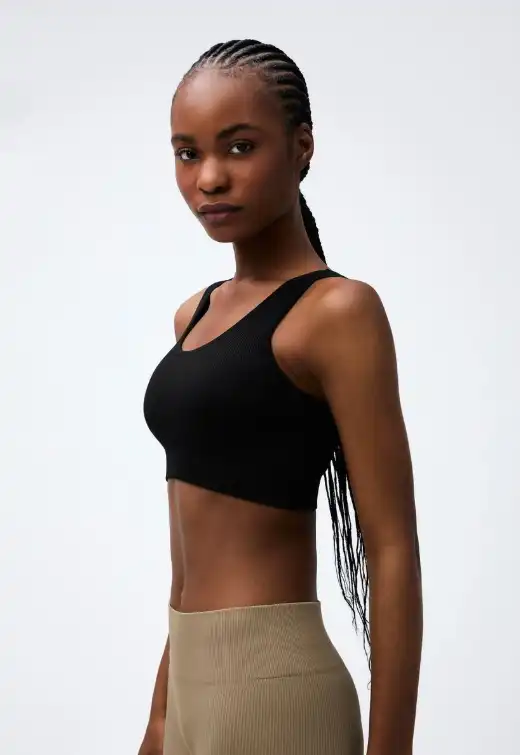 TOP HERING CANELADO SEM COSTURA