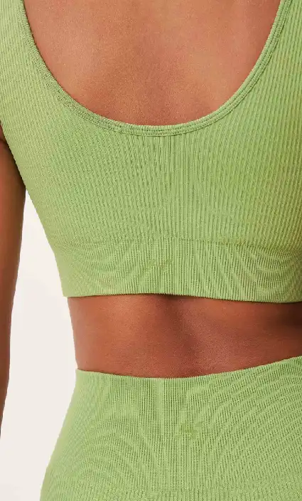 TOP HERING CANELADO SEM COSTURA