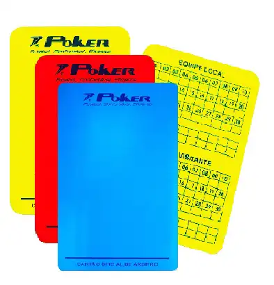 CARTÃO POKER ARBITRO FUTSAL