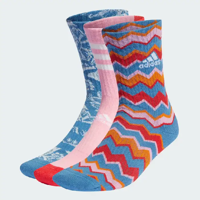 MEIA ADIDAS 3 PARES X FARMA