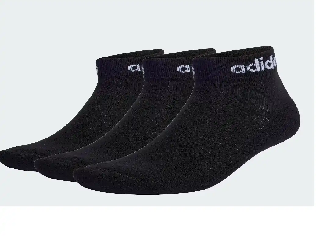 MEIA ADIDAS 3 PARES CANO CURTO