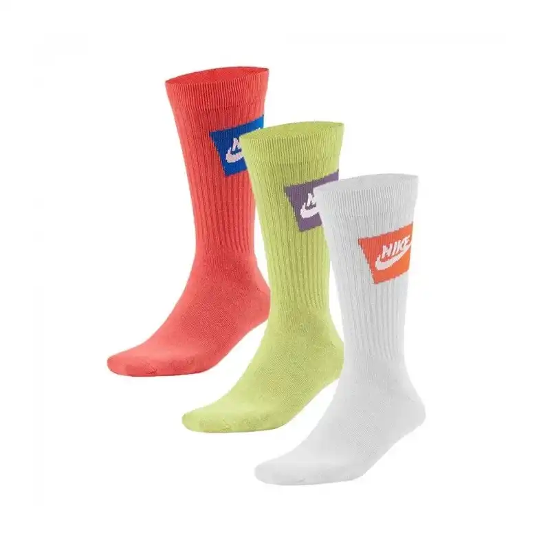 MEIA NIKE 3 PARES CANO LONGO ESSENTIAL